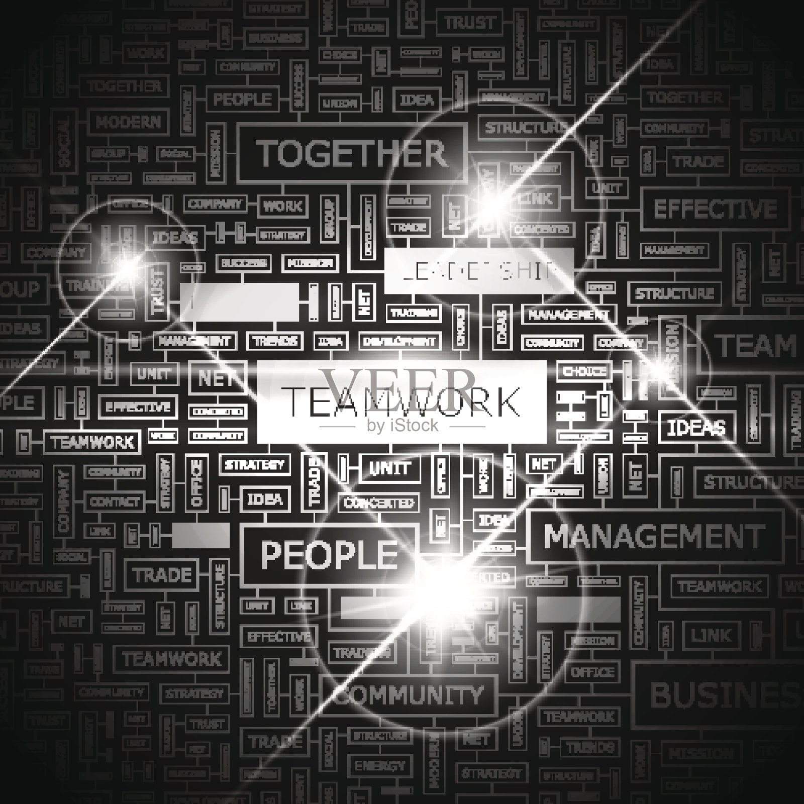 团队合作插画图片素材