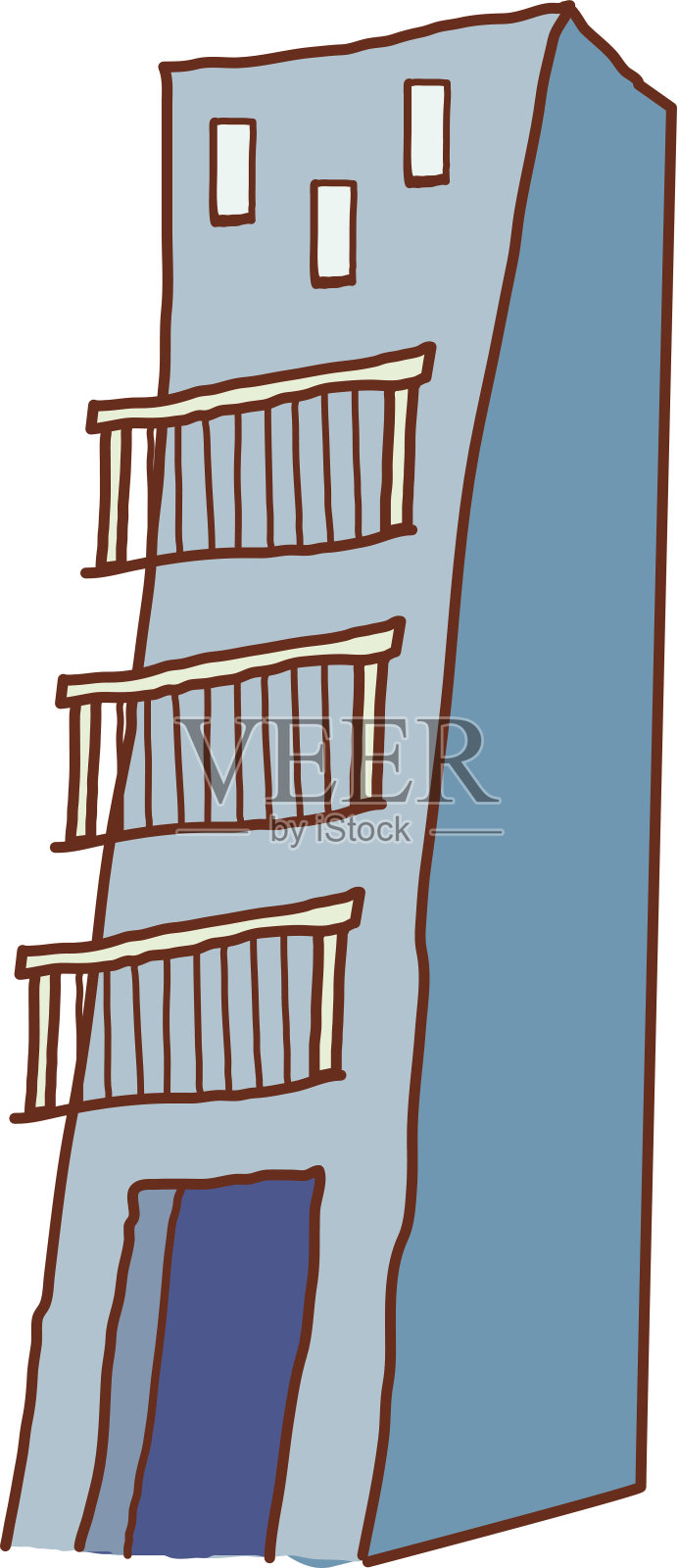 建设站在插画图片素材