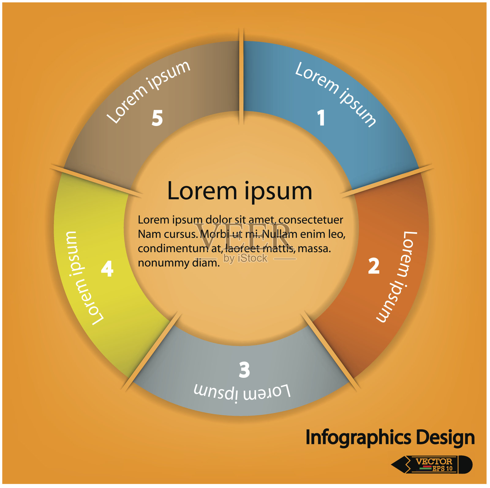 现代信息图形选项横幅。插画图片素材