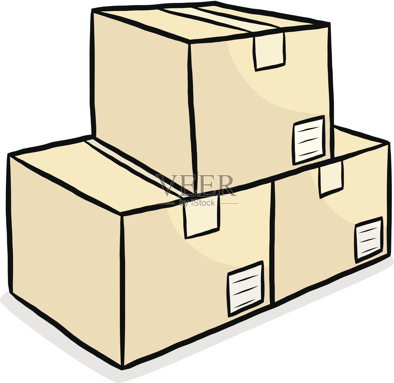 纸箱插画图片素材