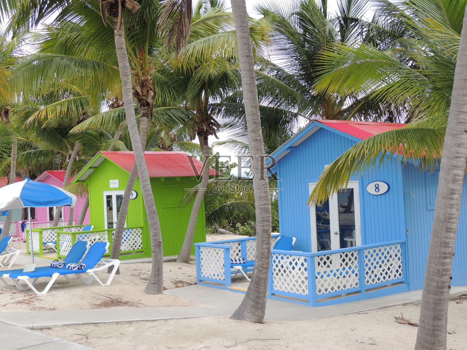 公主礁海滩平房照片摄影图片