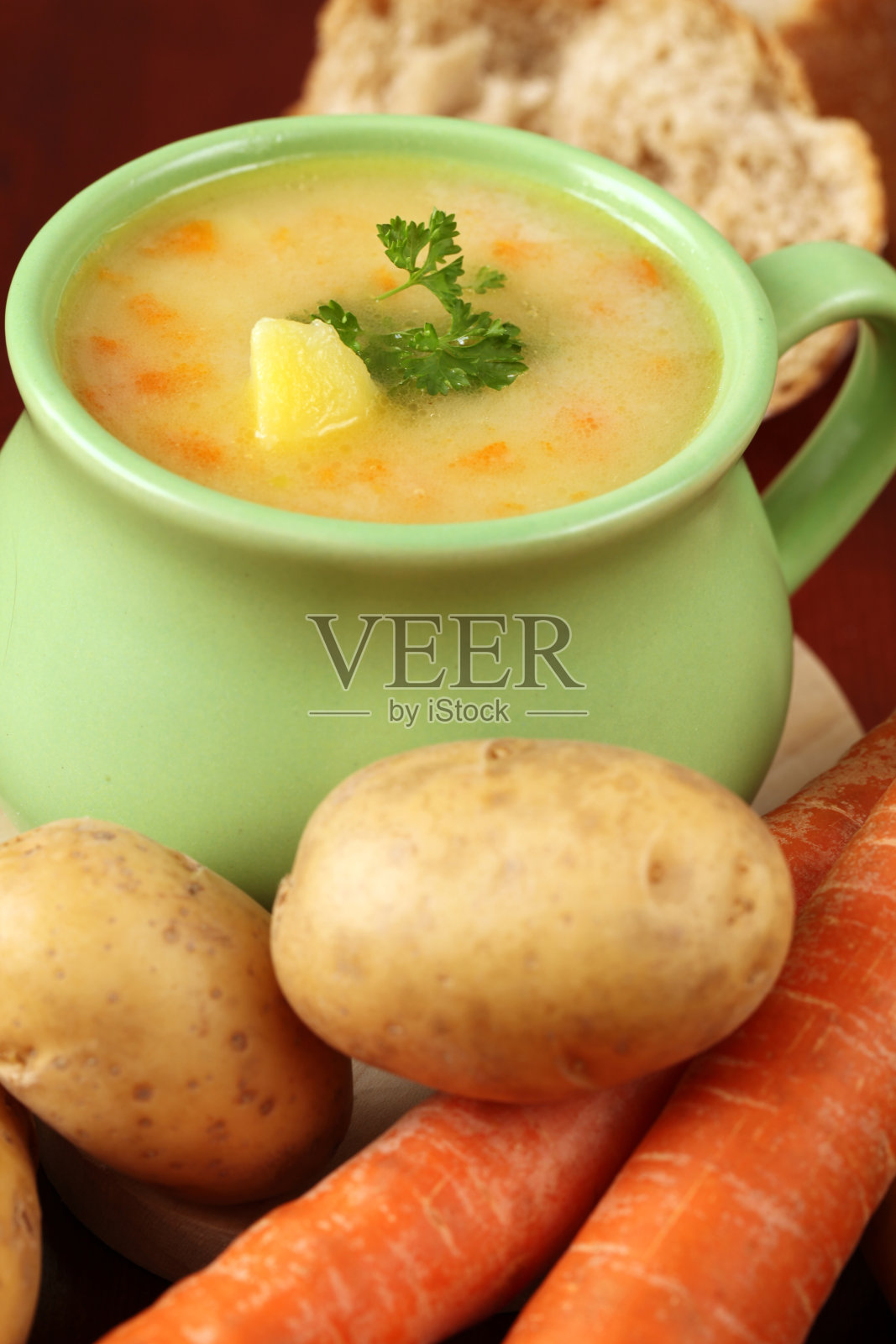 土豆汤照片摄影图片