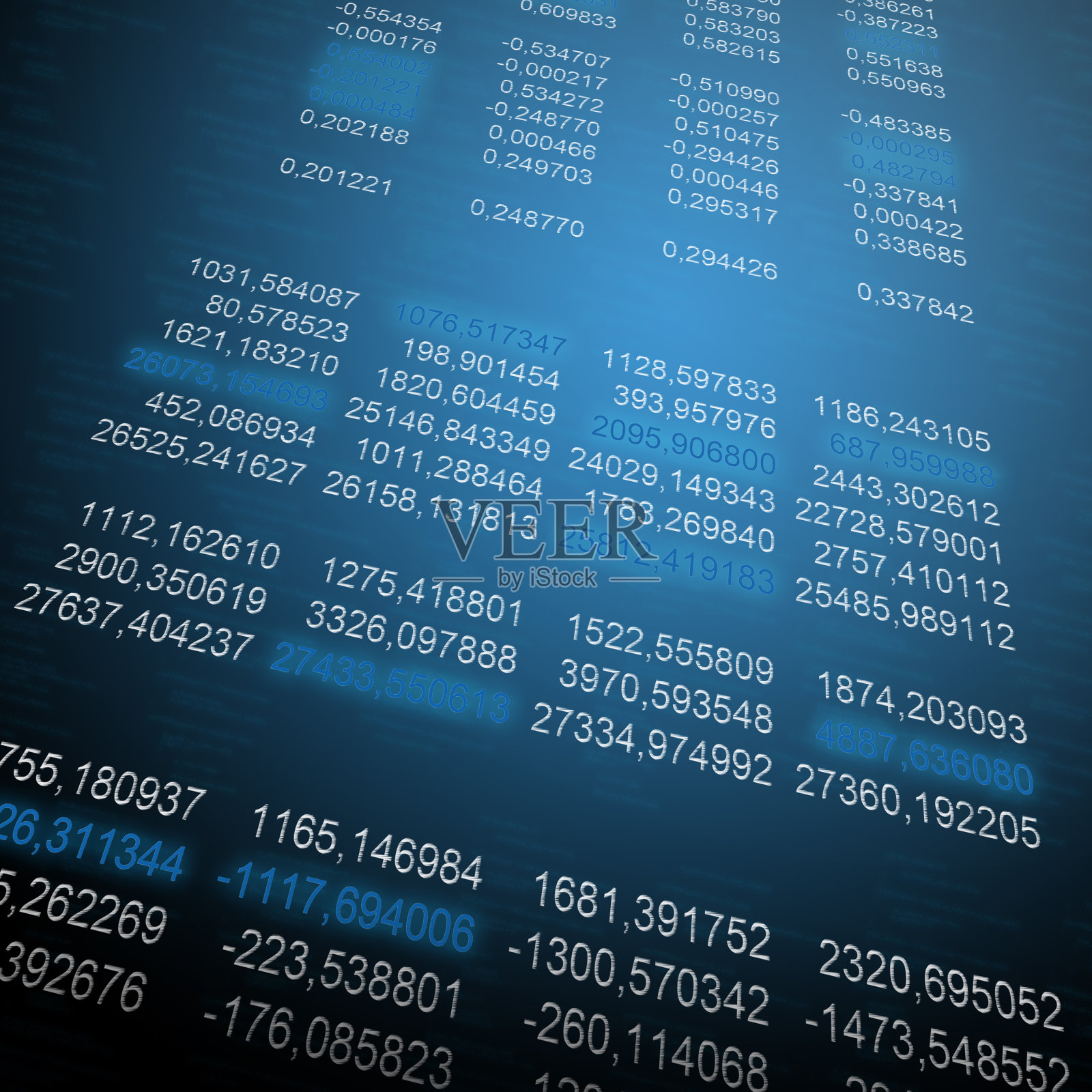 在黑暗背景下发光的数字代码照片摄影图片