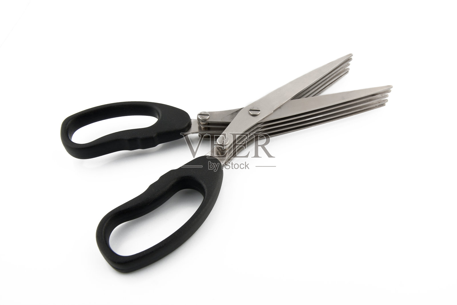 白底草本剪子照片摄影图片