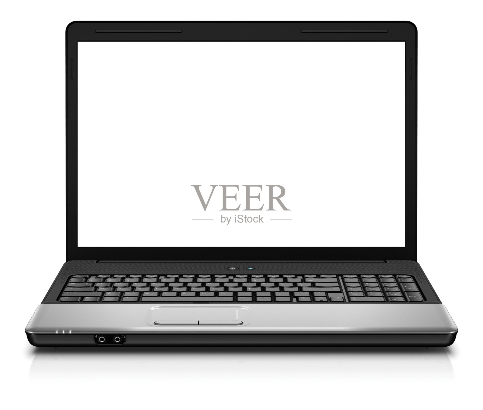 笔记本电脑隔离白色照片摄影图片