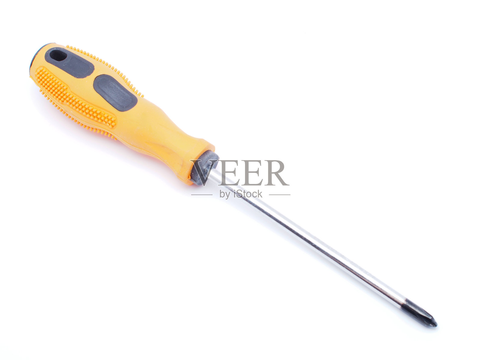 白色背景上的螺丝刀照片摄影图片