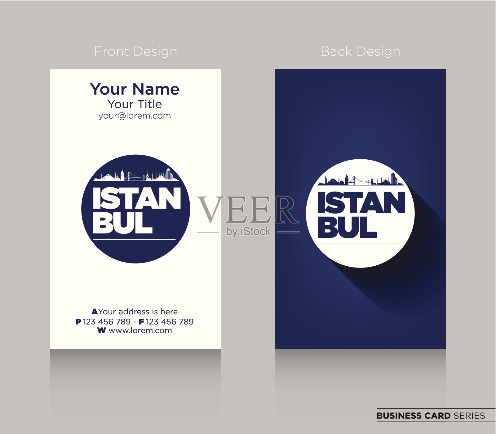 现代名片设计插画图片素材