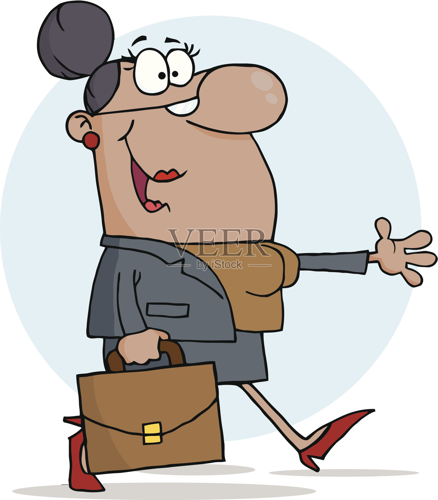 友好的非洲裔美国女商人设计元素图片