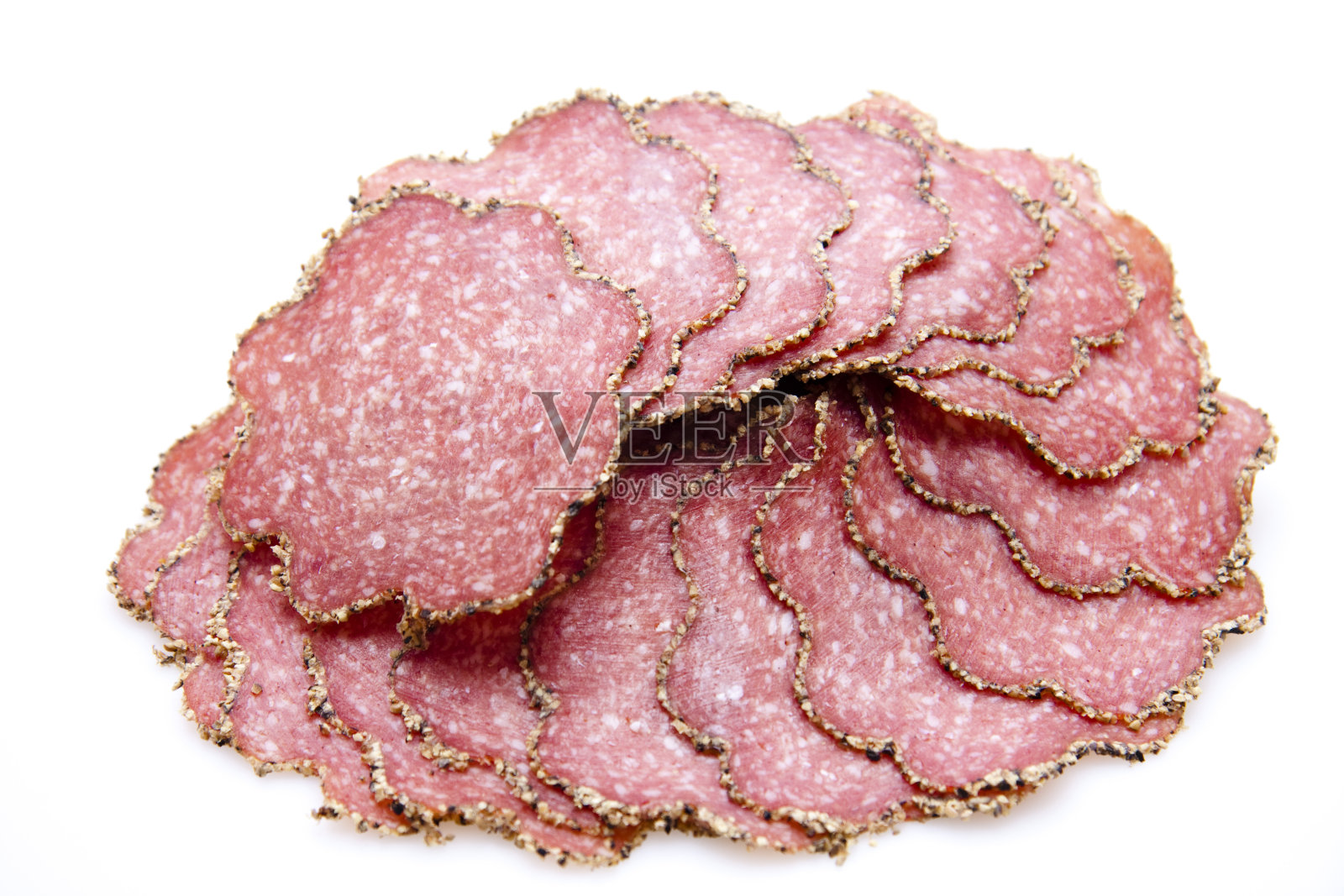 胡椒香肠的杏仁照片摄影图片