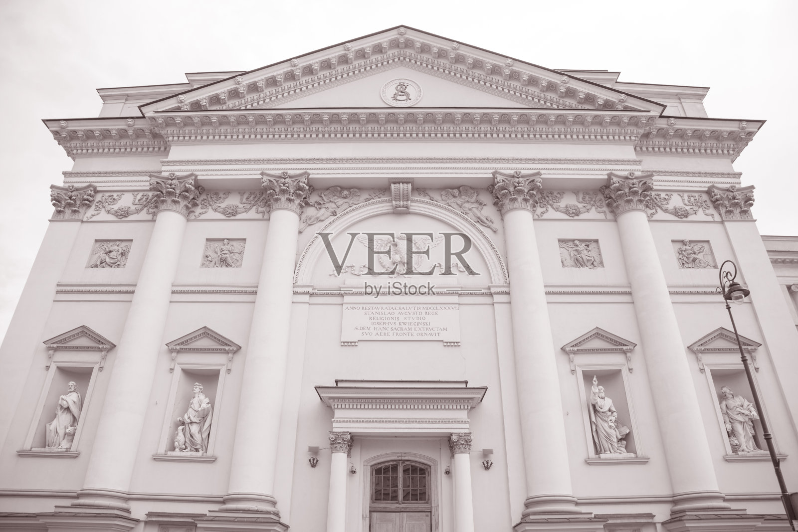 圣安妮教会;波兰华沙照片摄影图片