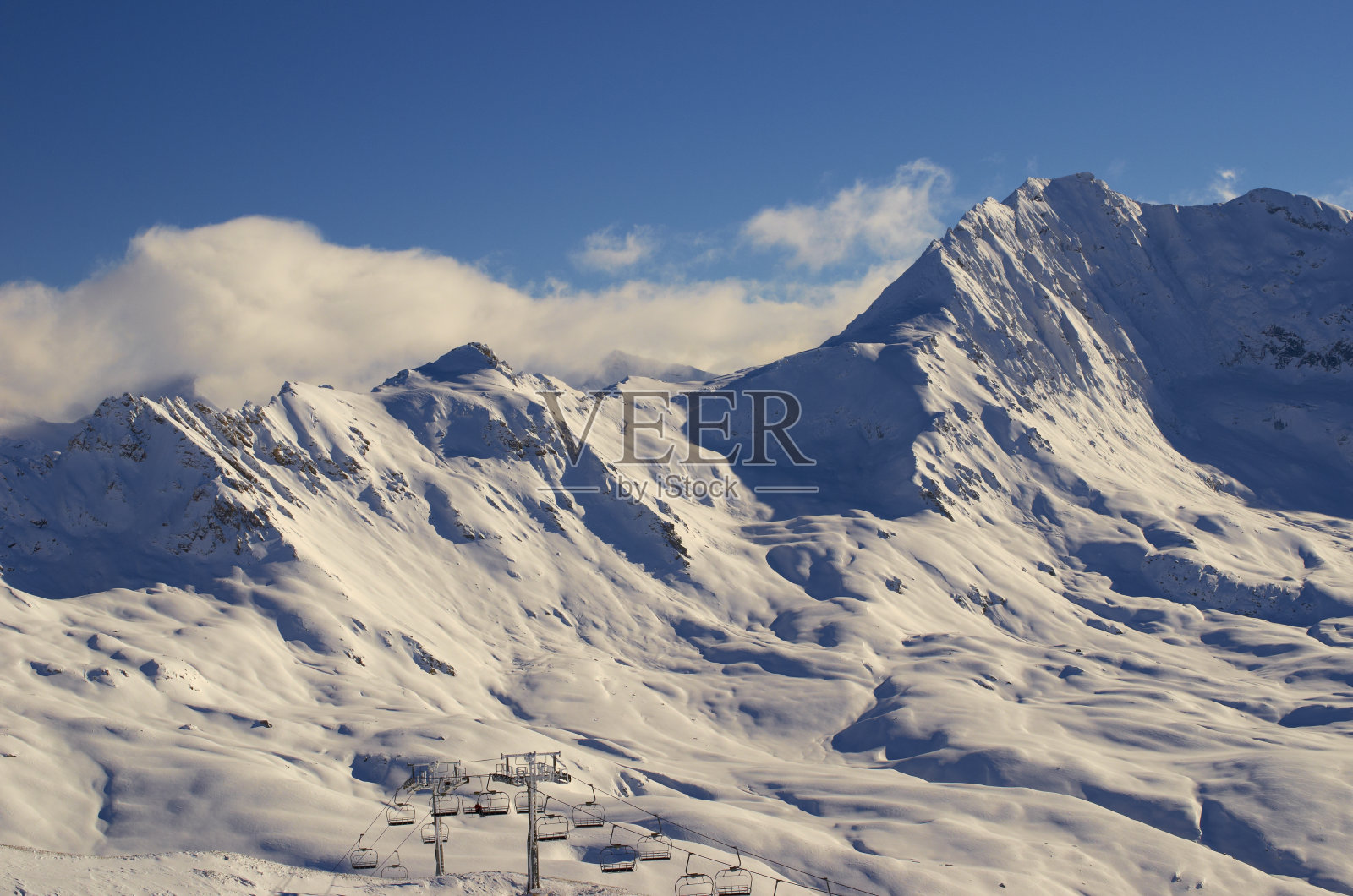滑雪胜地法国Espace Killy照片摄影图片