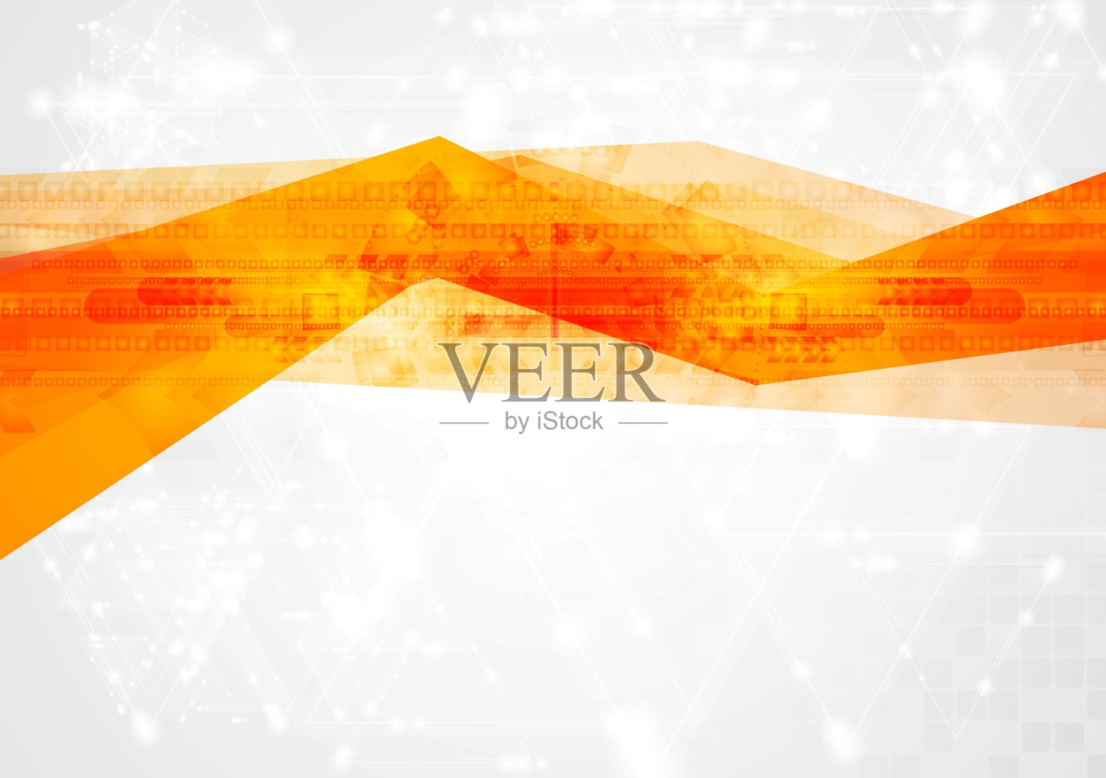 明亮的科技元素设计插画图片素材