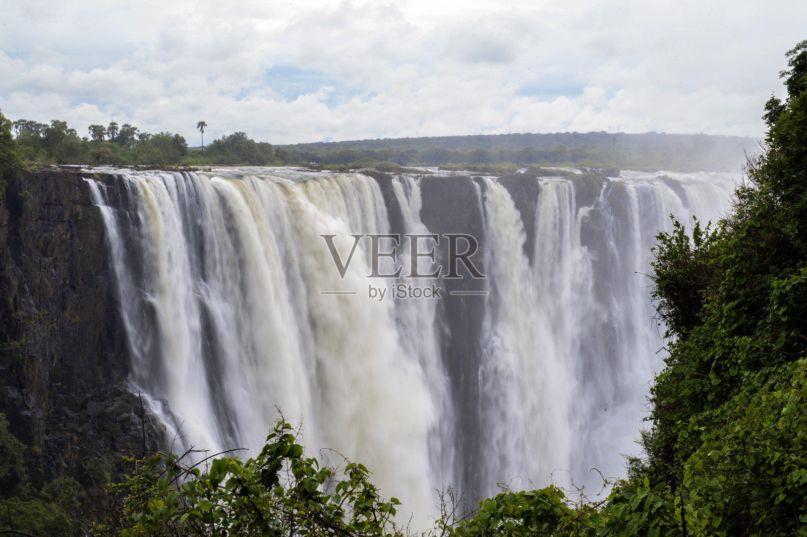 维多利亚瀑布照片摄影图片