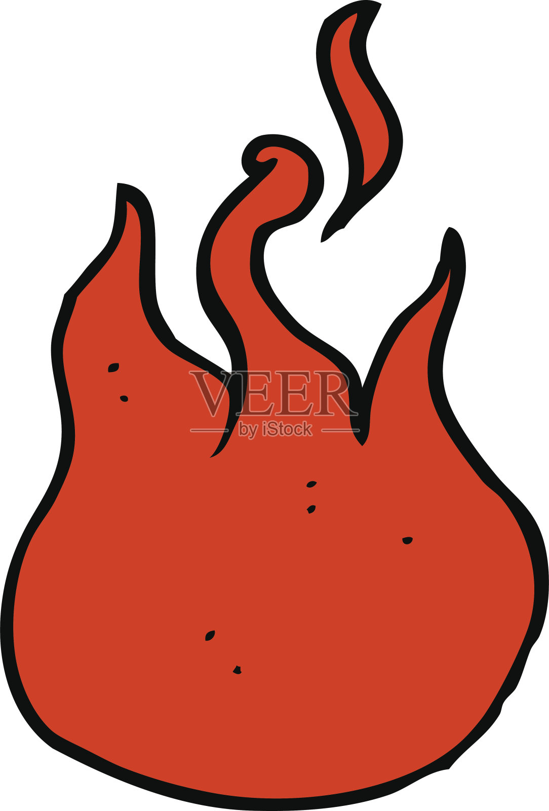 卡通火焰象征设计元素图片