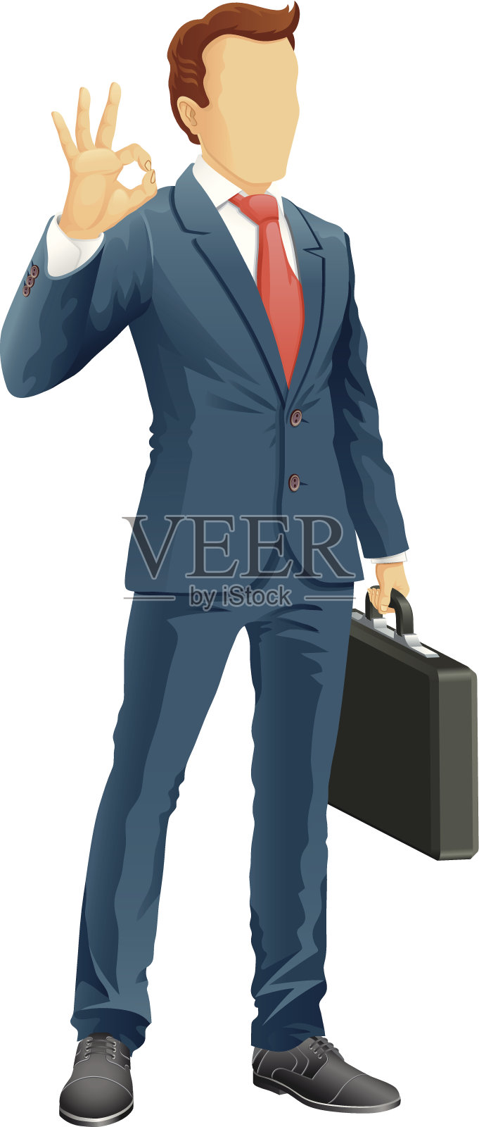 不知名的商人插画图片素材