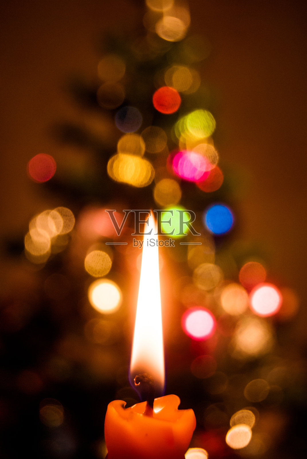 圣诞蜡烛照片摄影图片