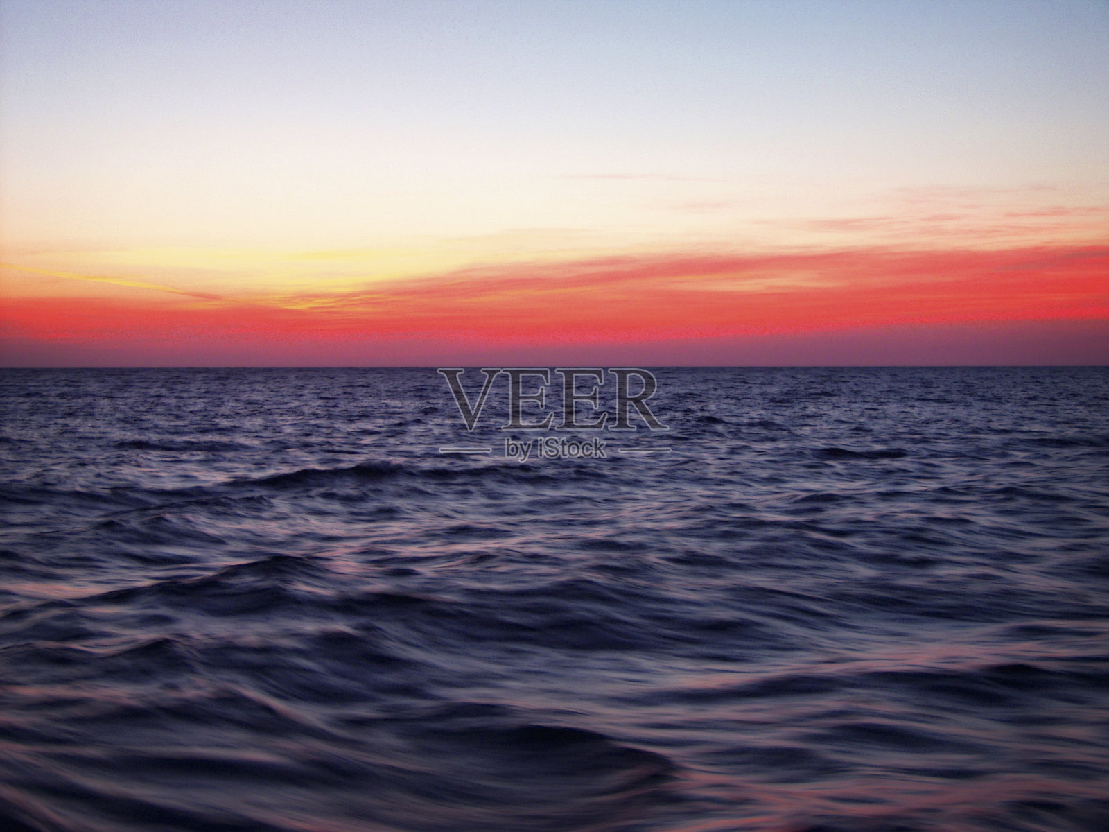 红海日落照片摄影图片