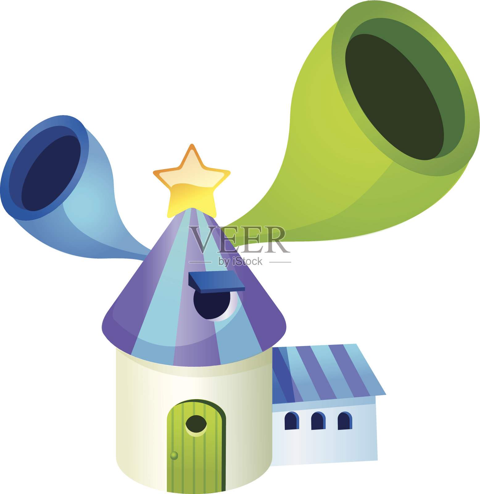 的房子插画图片素材