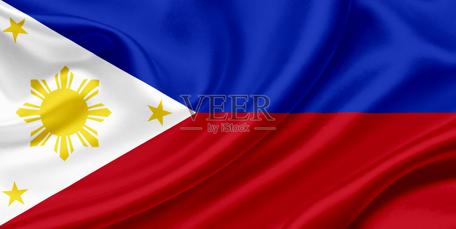 菲律宾挥舞着国旗照片摄影图片