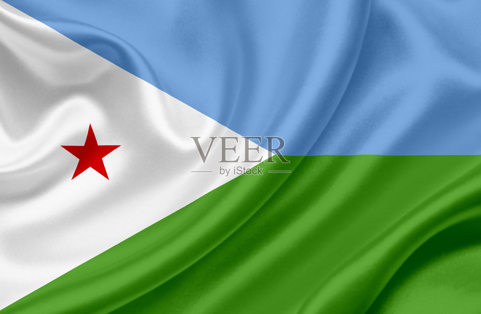 吉布提挥舞着国旗照片摄影图片