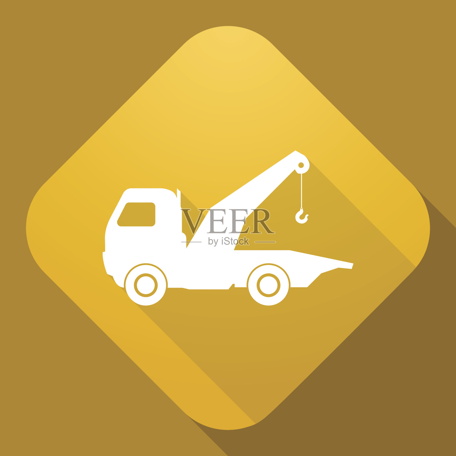 带有长影子的残骸的矢量图标插画图片素材