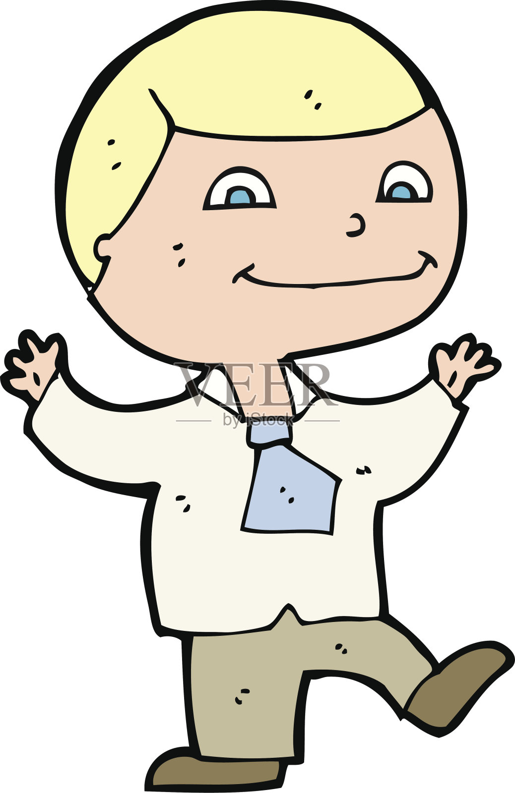 卡通快乐男孩设计元素图片