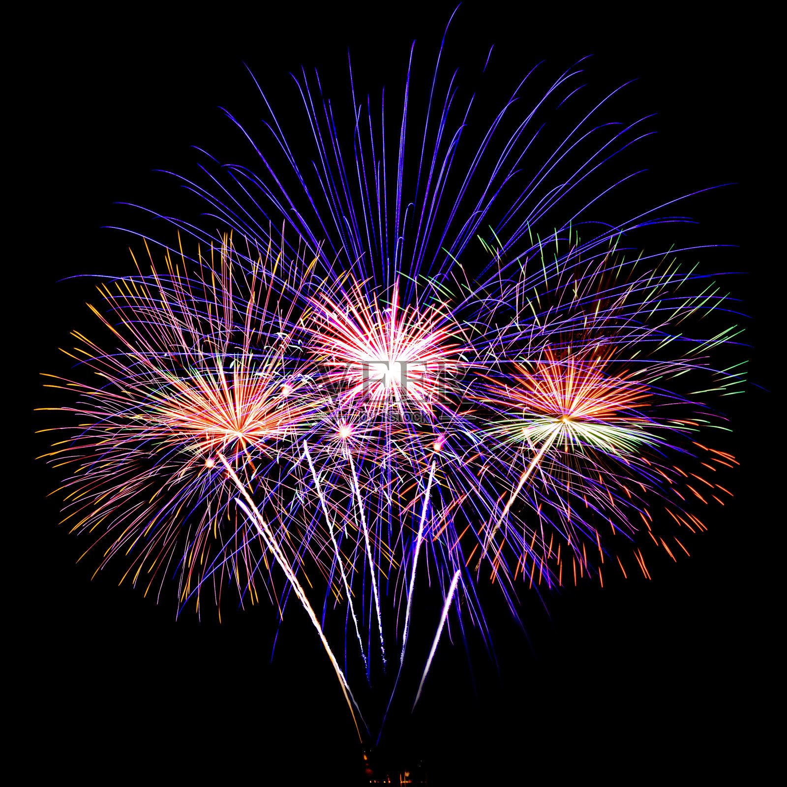 烟花照片摄影图片