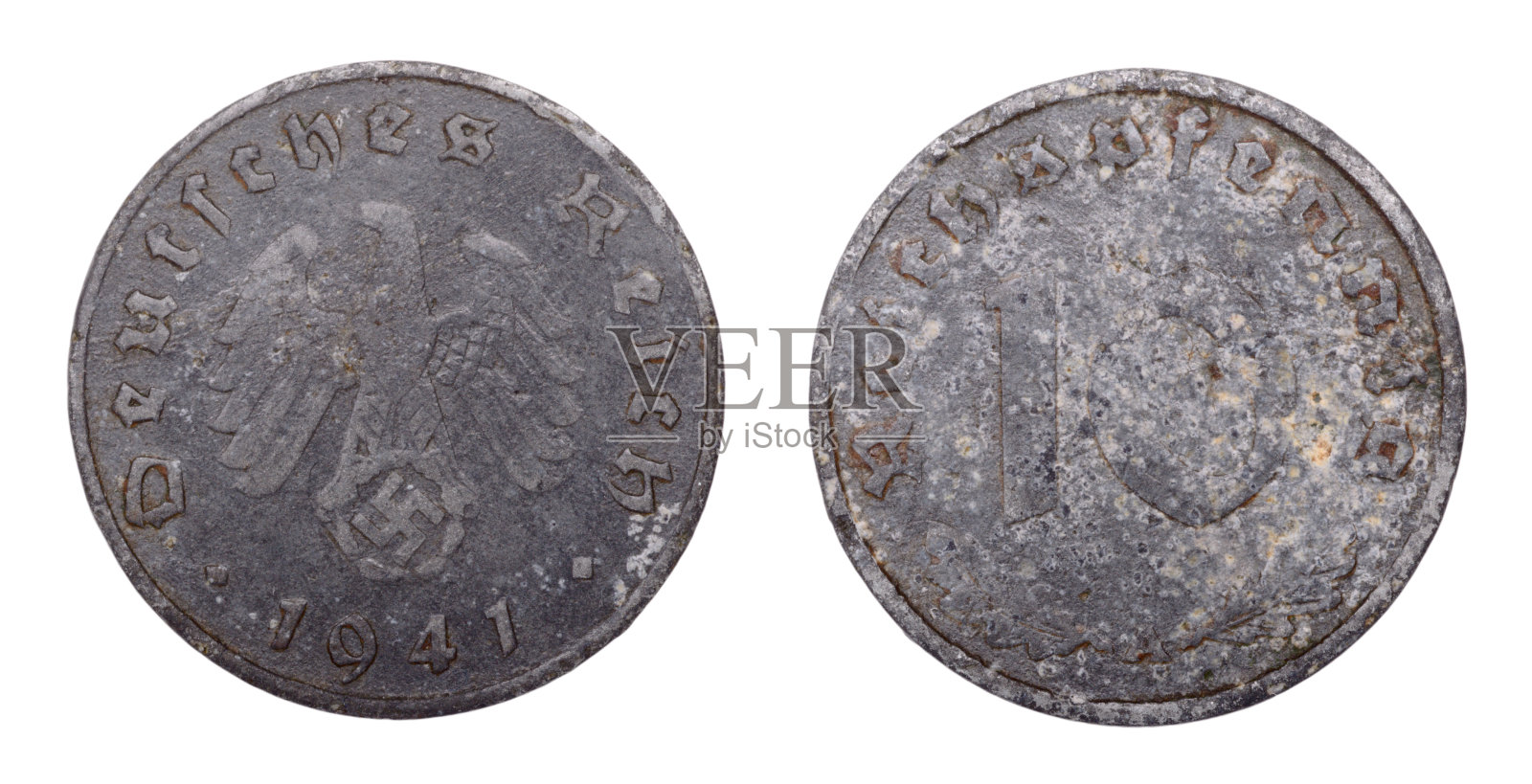1941年德国硬币照片摄影图片