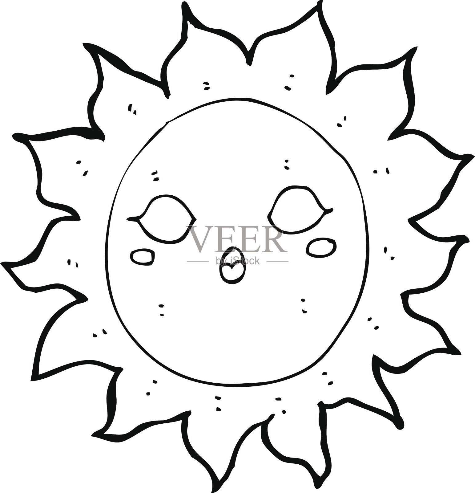 卡通的太阳插画图片素材