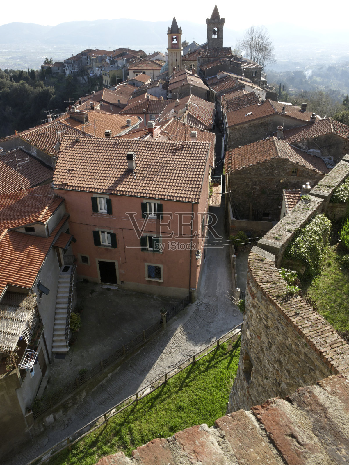 城市建筑的高角度视角照片摄影图片