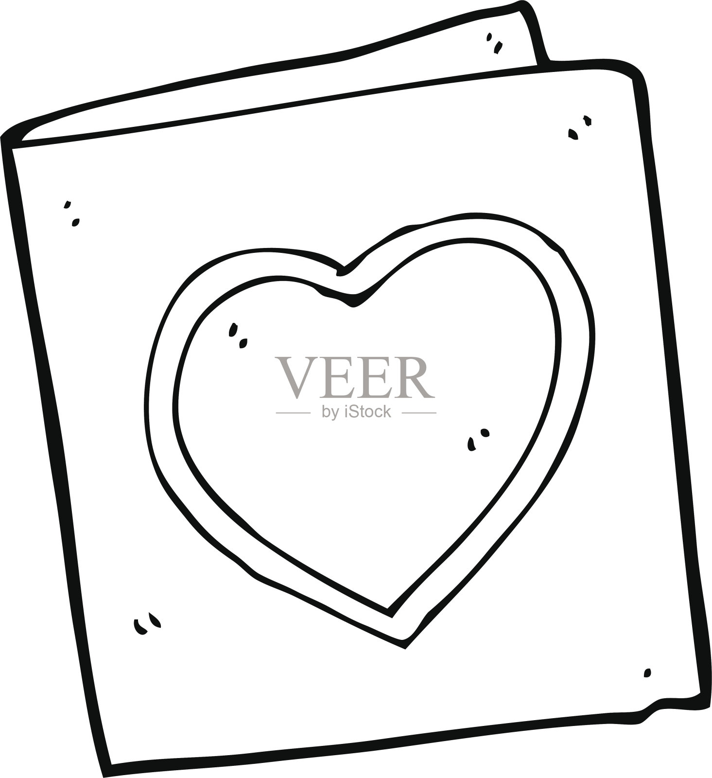 卡通爱心卡插画图片素材