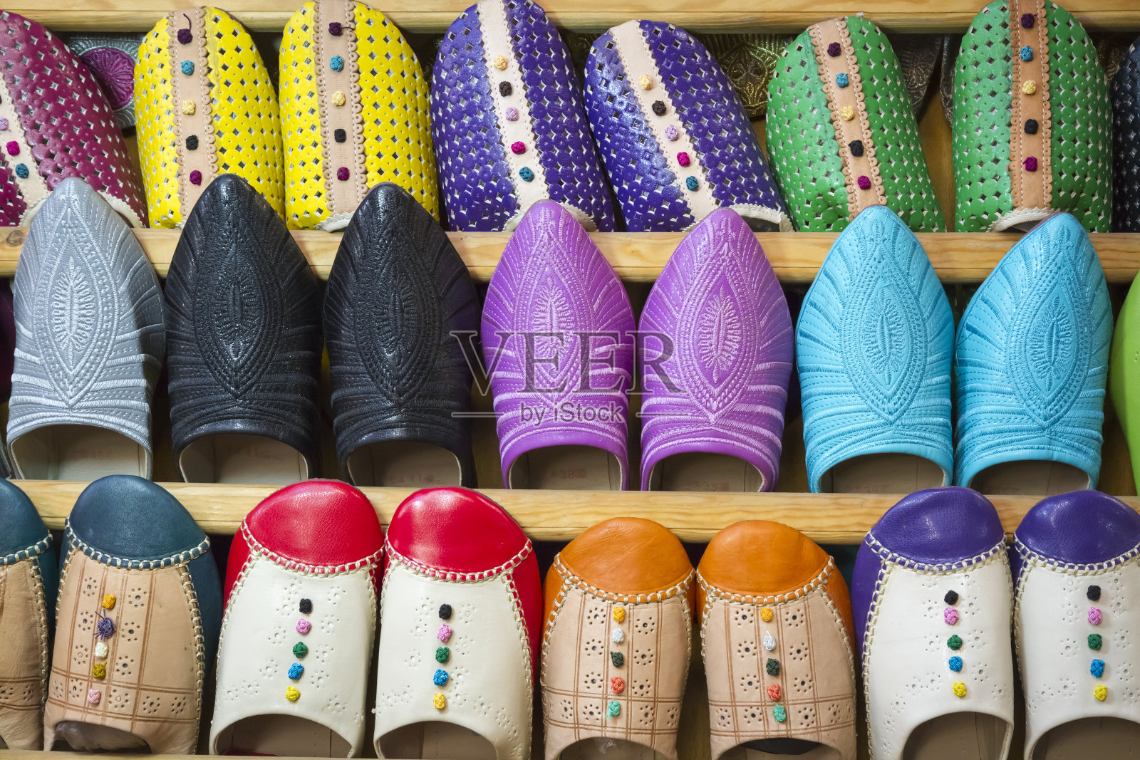 摩洛哥的拖鞋照片摄影图片