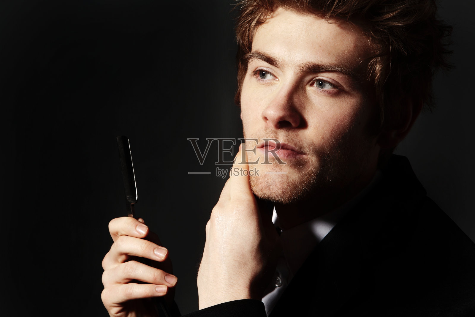 害人的剃须刀照片摄影图片