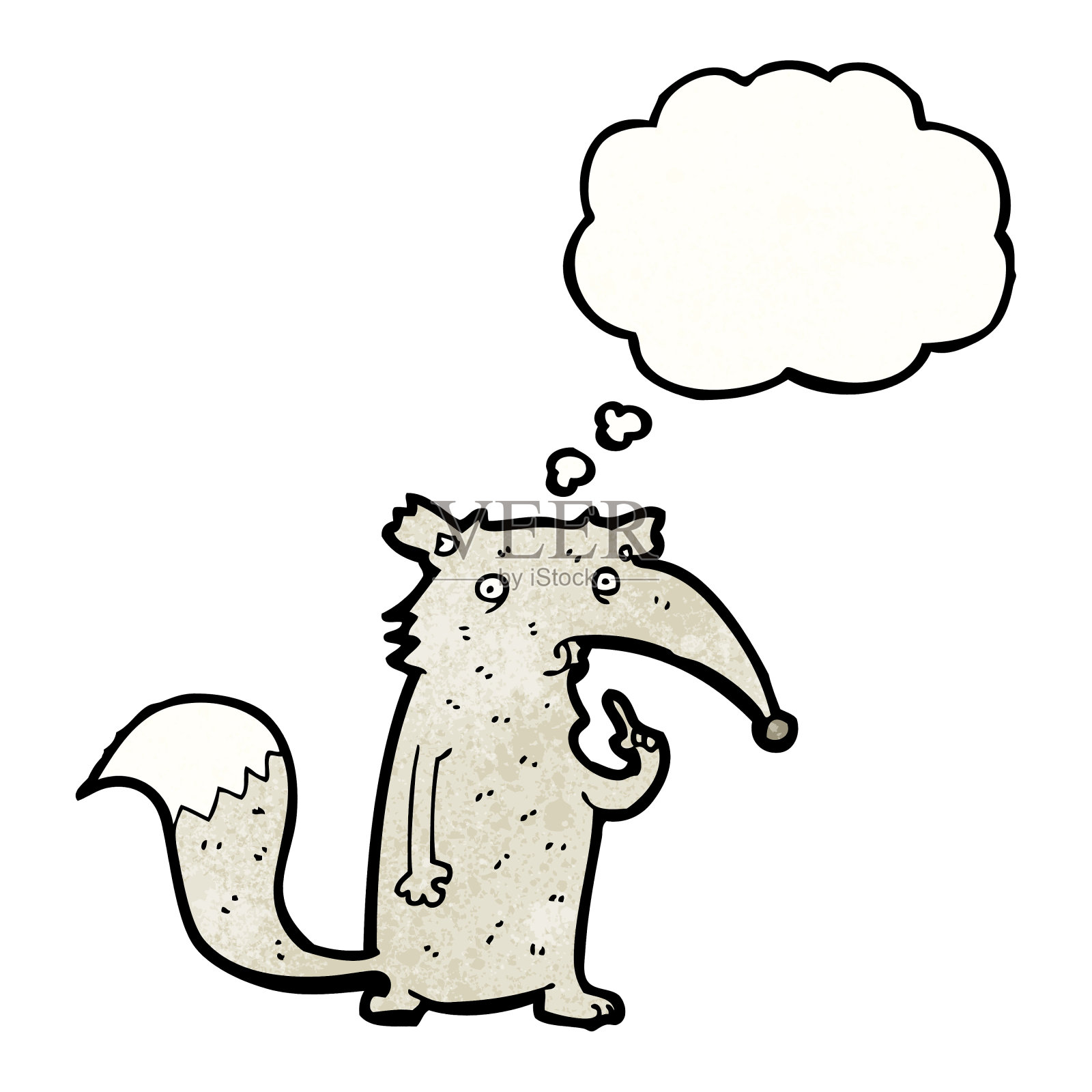 创意卡通狼插画图片素材