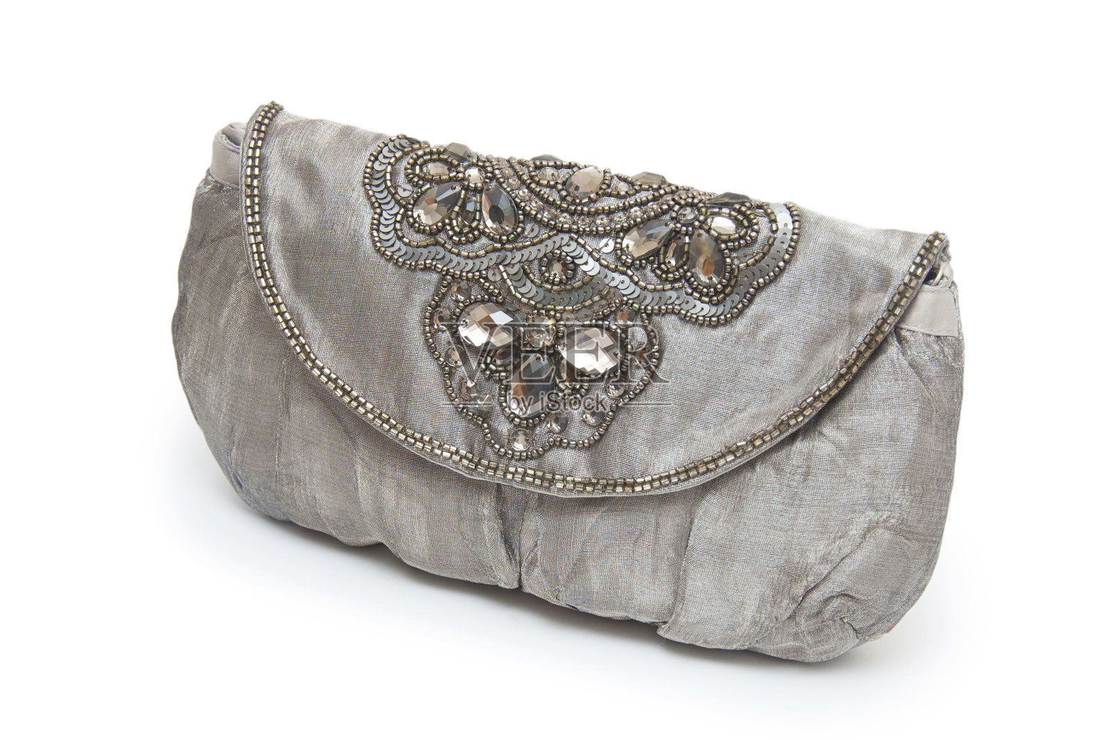 优雅的女人包上白色照片摄影图片