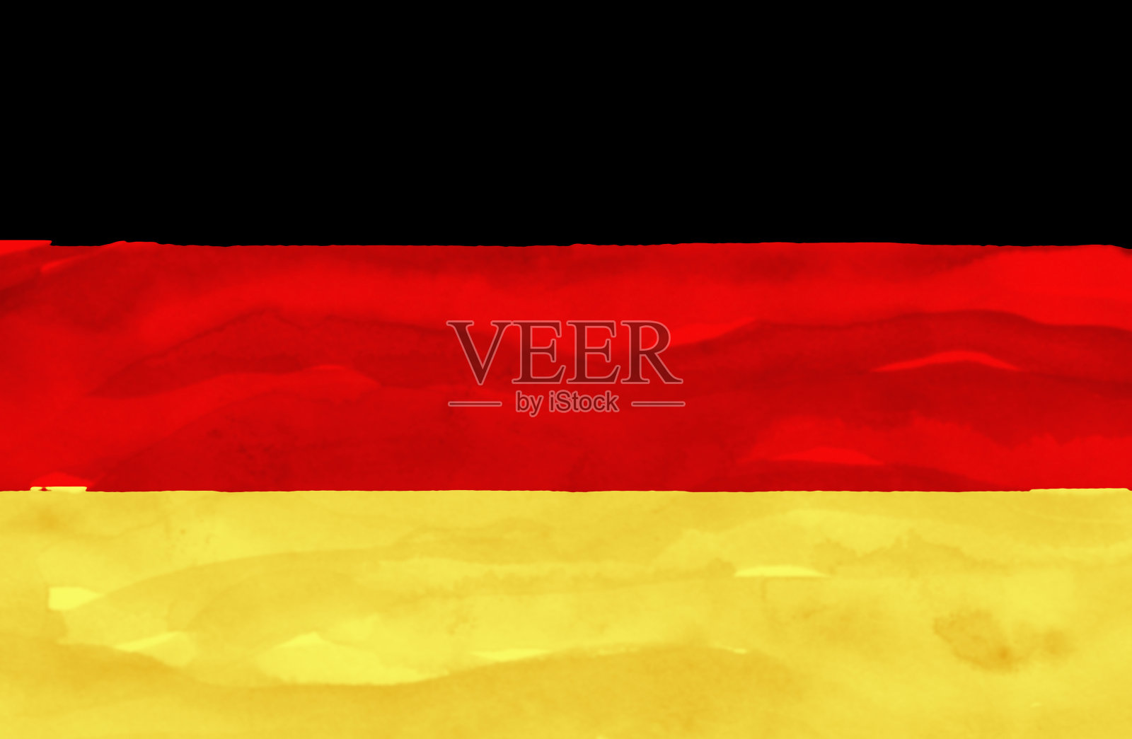 德国彩绘国旗插画图片素材