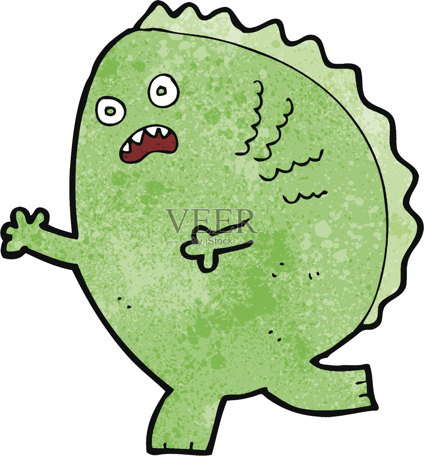 卡通怪物插画图片素材