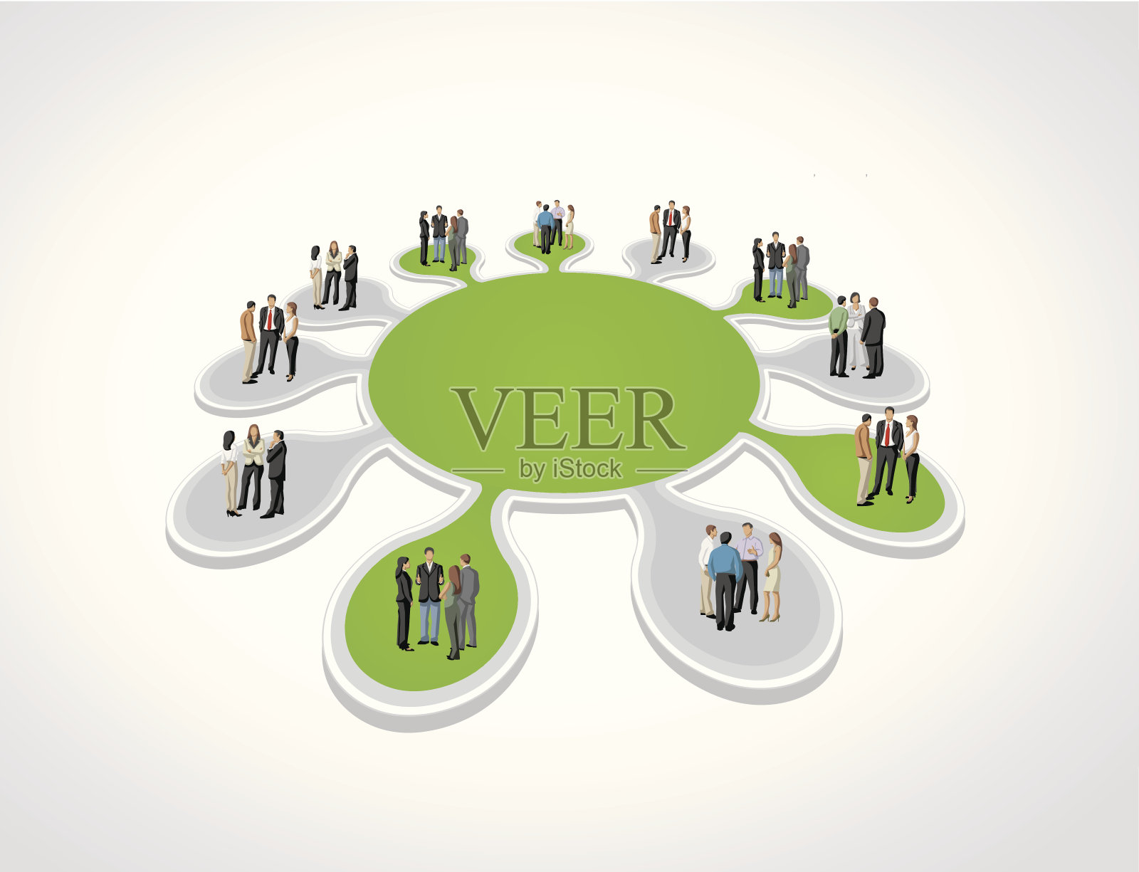 业务人员联系插画图片素材