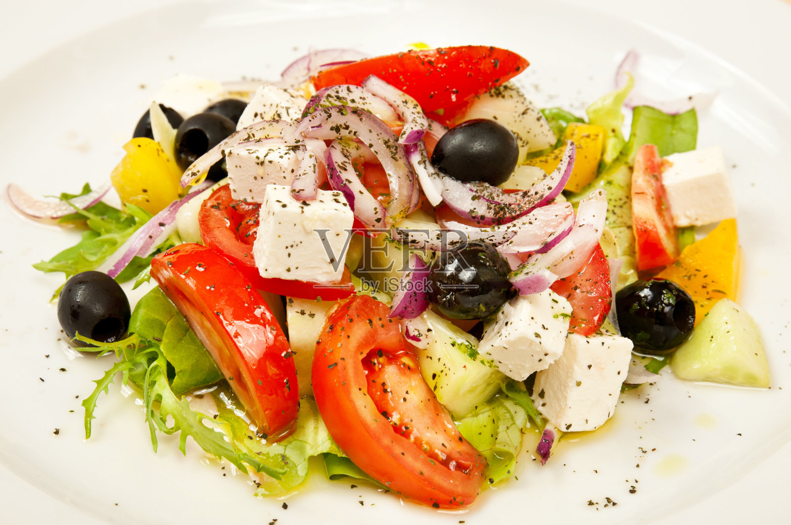 希腊沙拉照片摄影图片