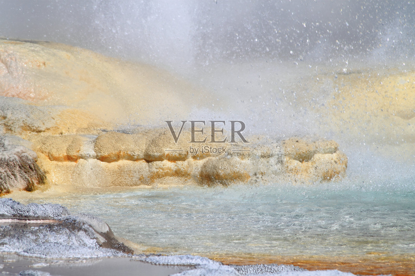 泡泡温泉照片摄影图片