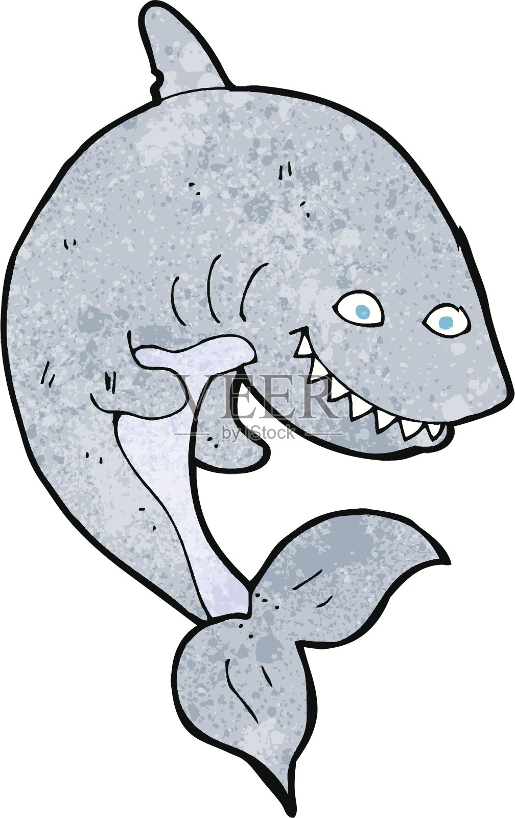 卡通鲨鱼插画图片素材