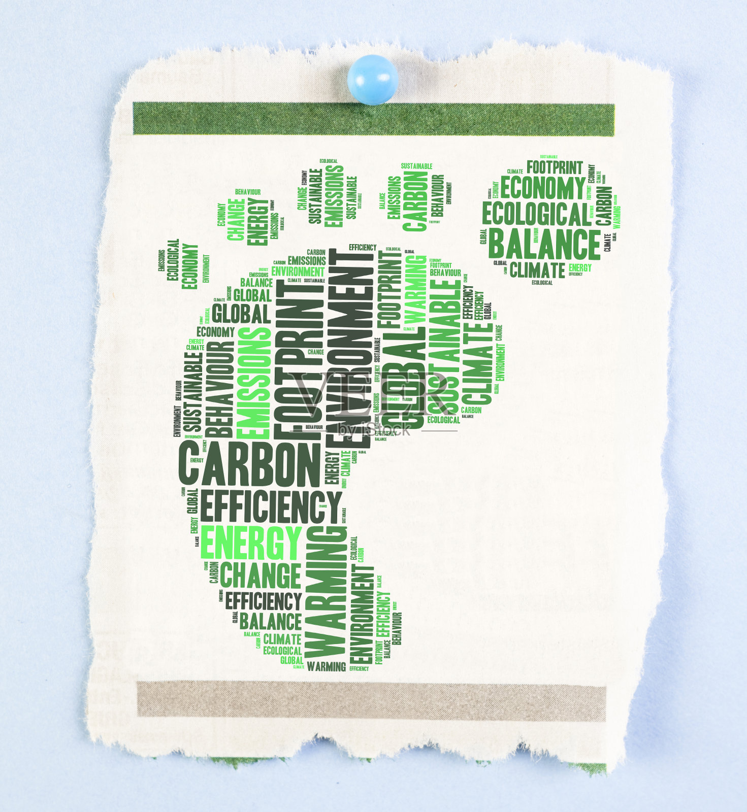 碳足迹通知照片摄影图片