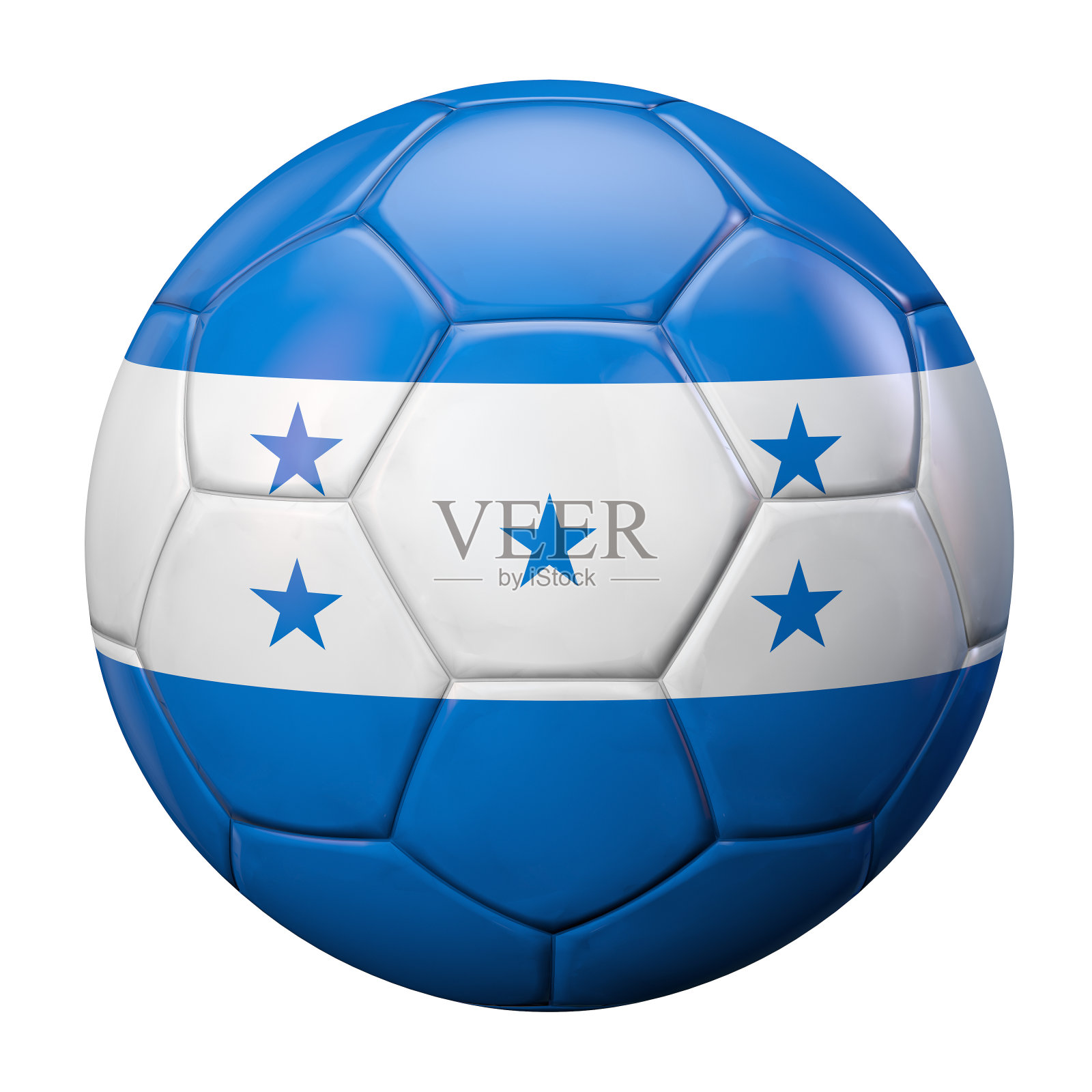 洪都拉斯国旗足球照片摄影图片