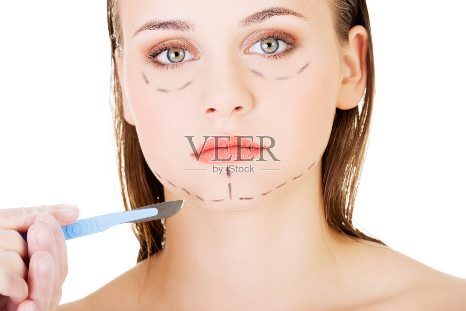 整容手术的概念。照片摄影图片