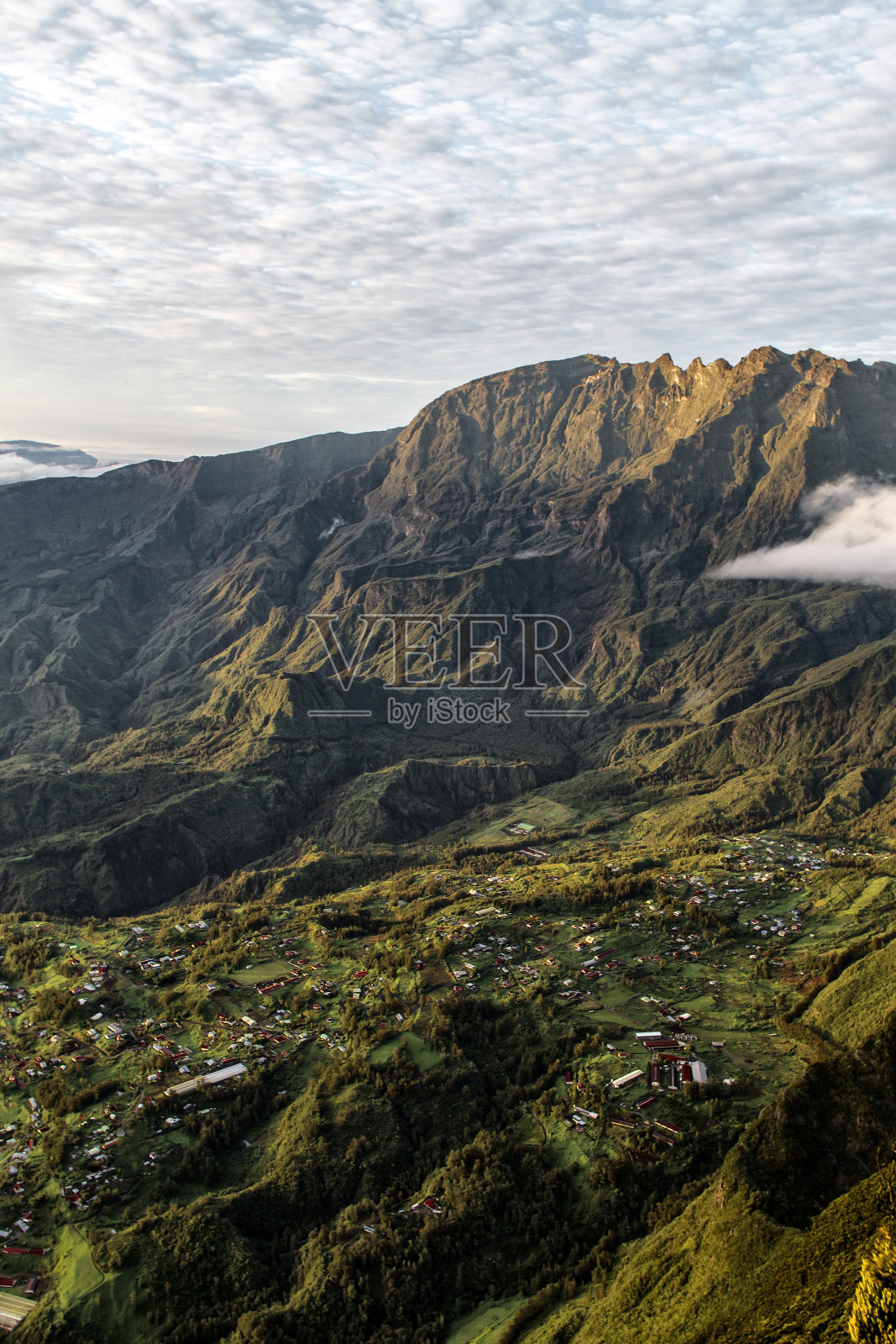 来自Roche Ecrite的观点，留尼旺岛照片摄影图片