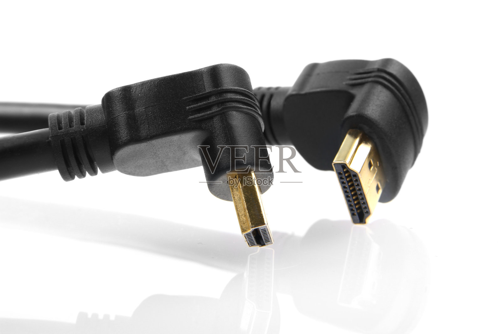 HDMI线反射照片摄影图片