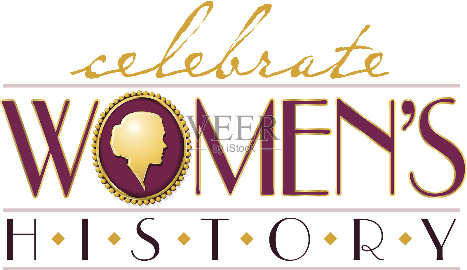 妇女历史标题C插画图片素材
