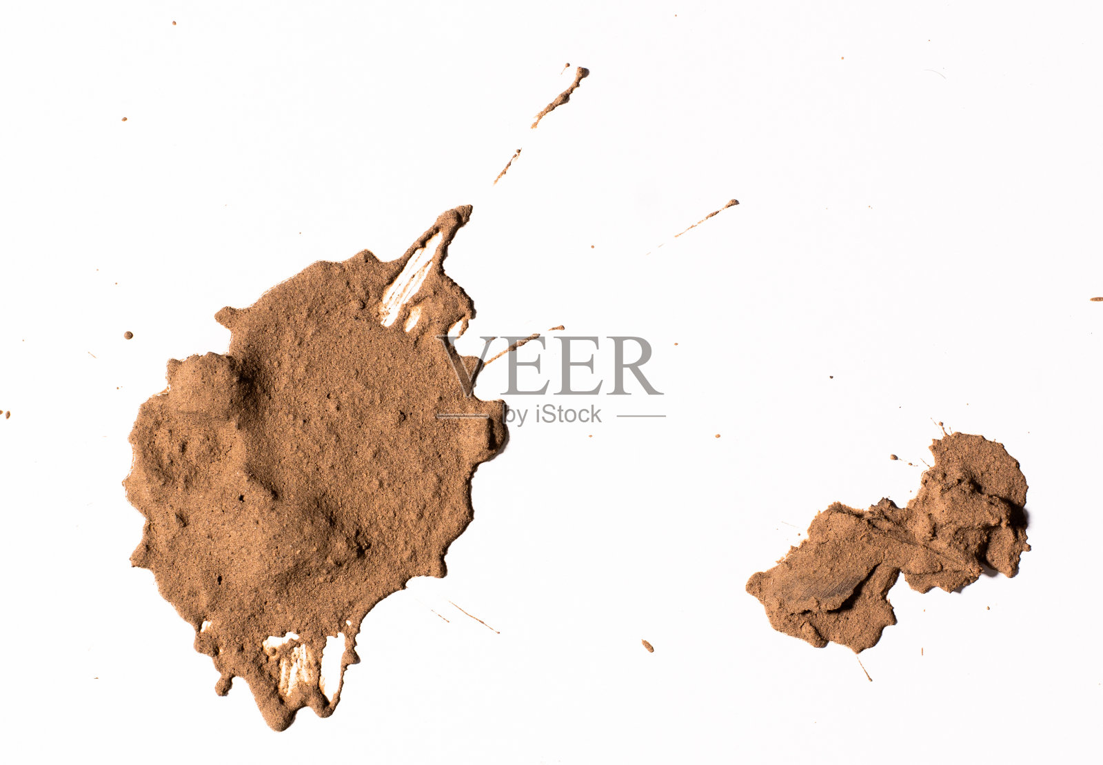 纹理粘土移动在白色背景照片摄影图片