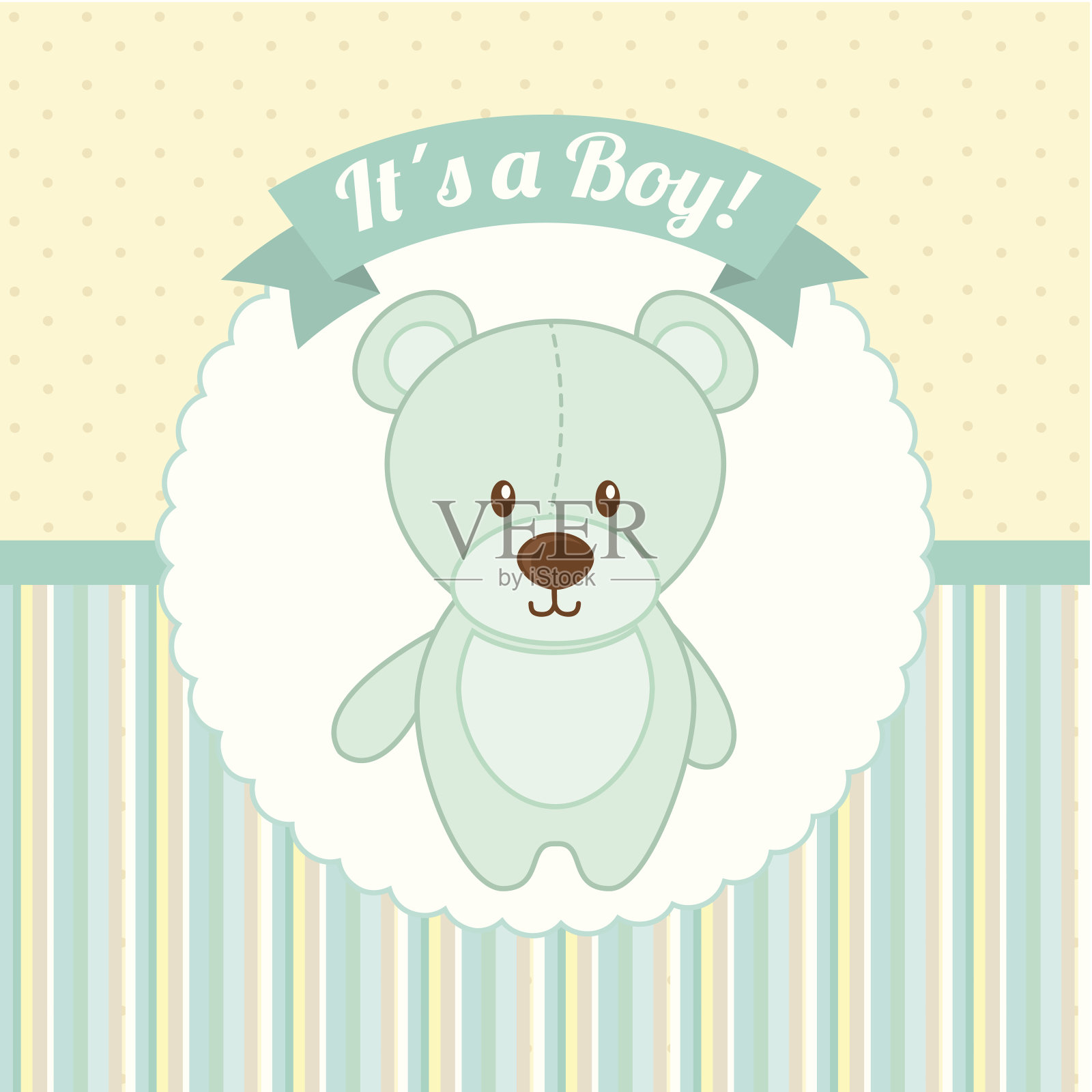 婴儿洗澡插画图片素材