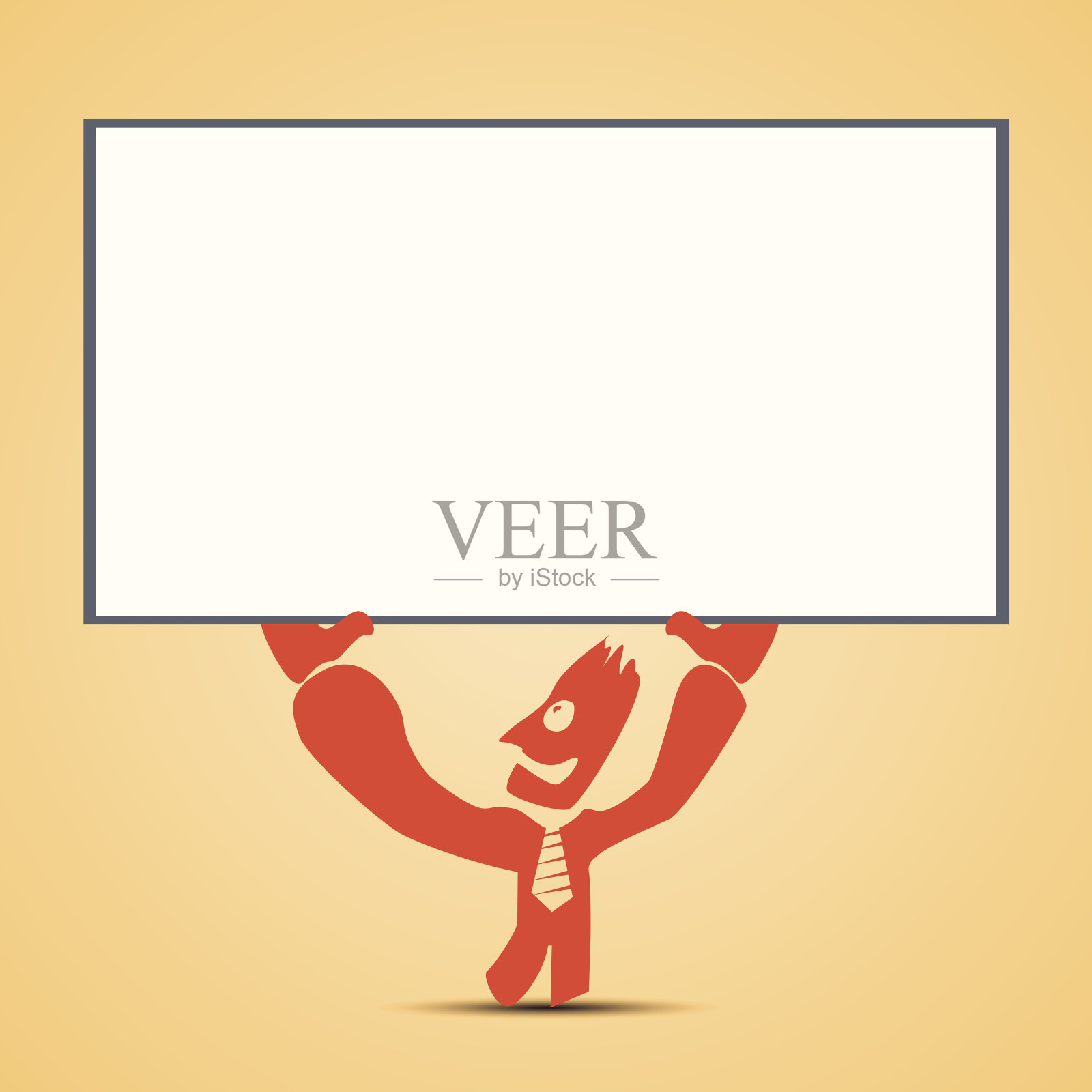 茫然伫立的男人插画图片素材